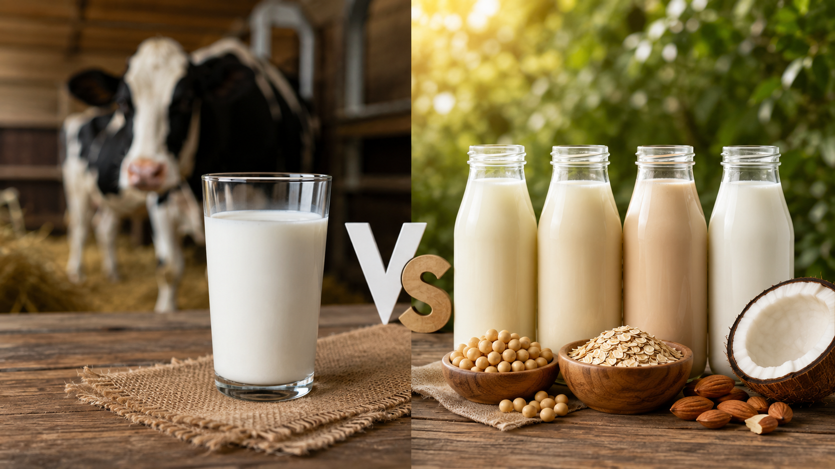 Leches vegetales vs. leche de vaca: ¿qué bebida ofrece un mejor perfil nutricional? Revista Industria Alimentaria Leches vegetales vs. leche de vaca: ¿qué bebida ofrece un mejor perfil nutricional? Revista Industria Alimentaria